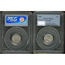 1908  PCGS MS66.  Very light golden ton