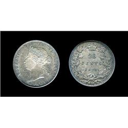 1870 25¢ PCGS MS63  Well struck with ir