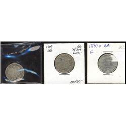 1880H Narrow O, 1889, 1894, grades vary