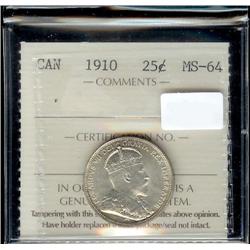 1910  ICCS MS64PQ, fully struck with st
