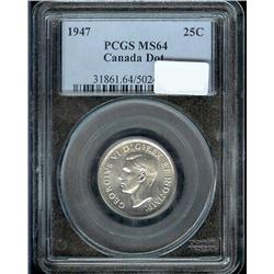 1947 Dot  PCGS MS64, fully brilliant an