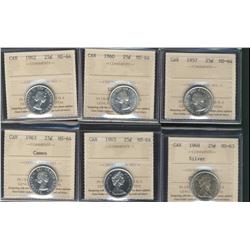 1957, 1960, 1962, 1963 Cameo, 1965 and 