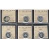 Image 1 : 1962 x 3, 1963 Cameo x 3 25¢.  Lot of s