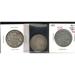 1871 VG-10 scrt. On obverse, 1892 VG-8,