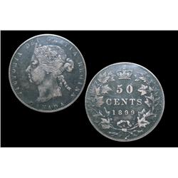 1899 50¢.  Popular Victorian date.  Thi