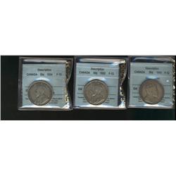 1911 (2), 1913, 1914, 1916, 1917, 1918 