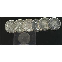 Lot of 7 different varieties.  1947CR, 