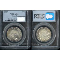 1949 Hoof PCGS MS64, light golden tone 