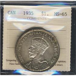 1935 $1.  Spectacular minstate example 