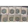 1951 $1.  Lot of 8 ICCS certified coins