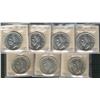 1951 $1.  Lot of 7 ICCS certified coins