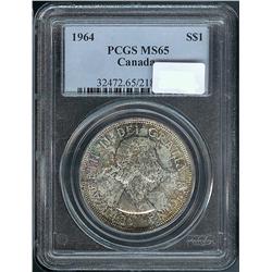 1964  PCGS MS65PQ+, Attractively toned!