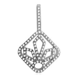 0.15 CTW Diamond Pendant 14K Rose Gold - REF-10N5Y