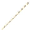 Image 1 : 1/2 CTW Womens Round Diamond Link Fashion Bracelet 10kt Yellow Gold - REF-72N3A