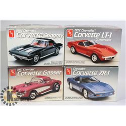VINTAGE AMT ERTL CORVETTE MODEL KITS LOT