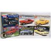 Image 1 : 6 PLASTIC CAR MODEL KITS