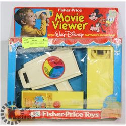 VINTAGE FISHER PRICE VIEWER AND 2 DISNEY