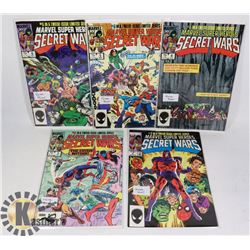MARVEL SECRET WARS COMIC BOOKS. ISSUES #2 - 6