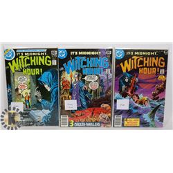 DC COMICS 1977 WITCHING HOUR COMIC BOOKS.