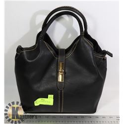 NEW LADIES CHARCOAL  BLACK PURSE