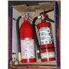 Image 1 : LOT OF 2 FIRE EXTINGUISHERS FOR CLASS A,B &C FIRES
