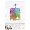 Image 1 : #211-RAINBOW SOLAR QUARTZ PENDANT