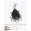 Image 1 : #52-BLOODSTONE PENDANT