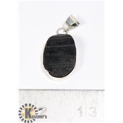 #40-RAW TOURMALINE PENDANT
