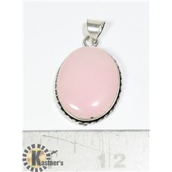 #154-PINK ROSE QUARTZ PENDANT