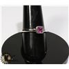 Image 1 : #179-PINK SAPPHIRE RING SIZE 7.5