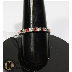 #162-CUBIC ZIRCONIA GEMSTONE RING SIZE 7