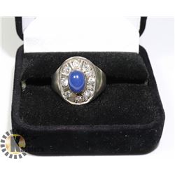 ANTIQUE 925 WITH BLUE STONES AND DIAMOND CHIPS