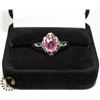 Image 1 : 925 VINTAGE WITH LARGE PINK STONE