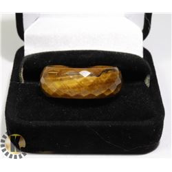 WOOD GRAIN GLASS RING