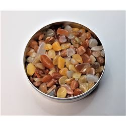 9)  LOT OF 50 GRAMS OF POLISHED YELLOW