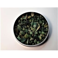 7)  LOT OF 80.7 CT NATURAL ROUGH EMERALD