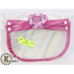 LOT OF 5 CHILDRENS FACE SHIELDS-PINK BUNNY