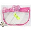 Image 1 : LOT OF 5 CHILDRENS FACE SHIELDS-PINK BUNNY