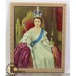 QUEEN ELIZABETH II FRAMED PRINT