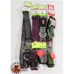 LOT OF 4 NEW  KONG BRAND DOG COLLARS SIZE LARGE