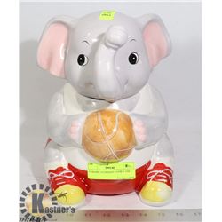CERAMIC ELEPHANT COOKIE JAR