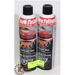 TWO CANS OF FW1 SPRAY CLEANING WAX WITH CARNAUBA