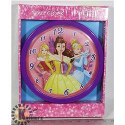 NEW DISNEY PRINCESS WALL CLOCK