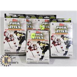 7 PACKS OF TOPPS PUCK ATTAX HEAD TO HEAD CARD GAME