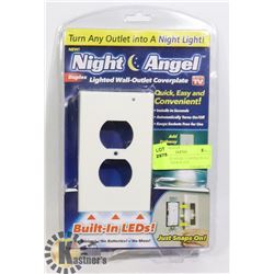 NEW NIGHT ANGEL LIGHTED WALL OUTLET COVER PLATE