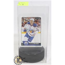 CONNOR MCDAVID HOCKEY CARD IN DISPLAY