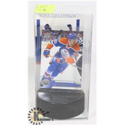 LEON DRAISAITL HOCKEY CARD IN DISPLAY
