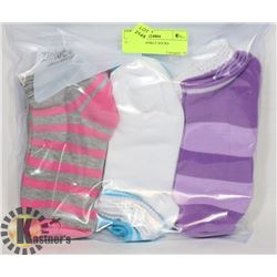 3PK LADIES ANKLE SOCKS