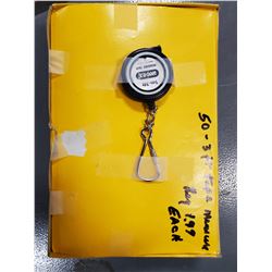 CASE OF 50 POCKET 3Ft MEASURING TAPES