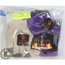 2PK LADIES HEAT WAVE GLOVES